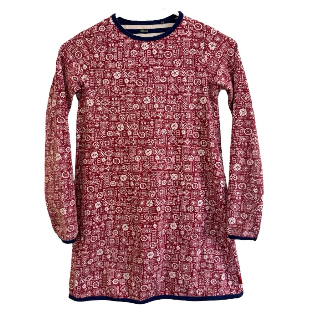 Oilily Kids Red and White Long Sleeve Dress - Size 12!